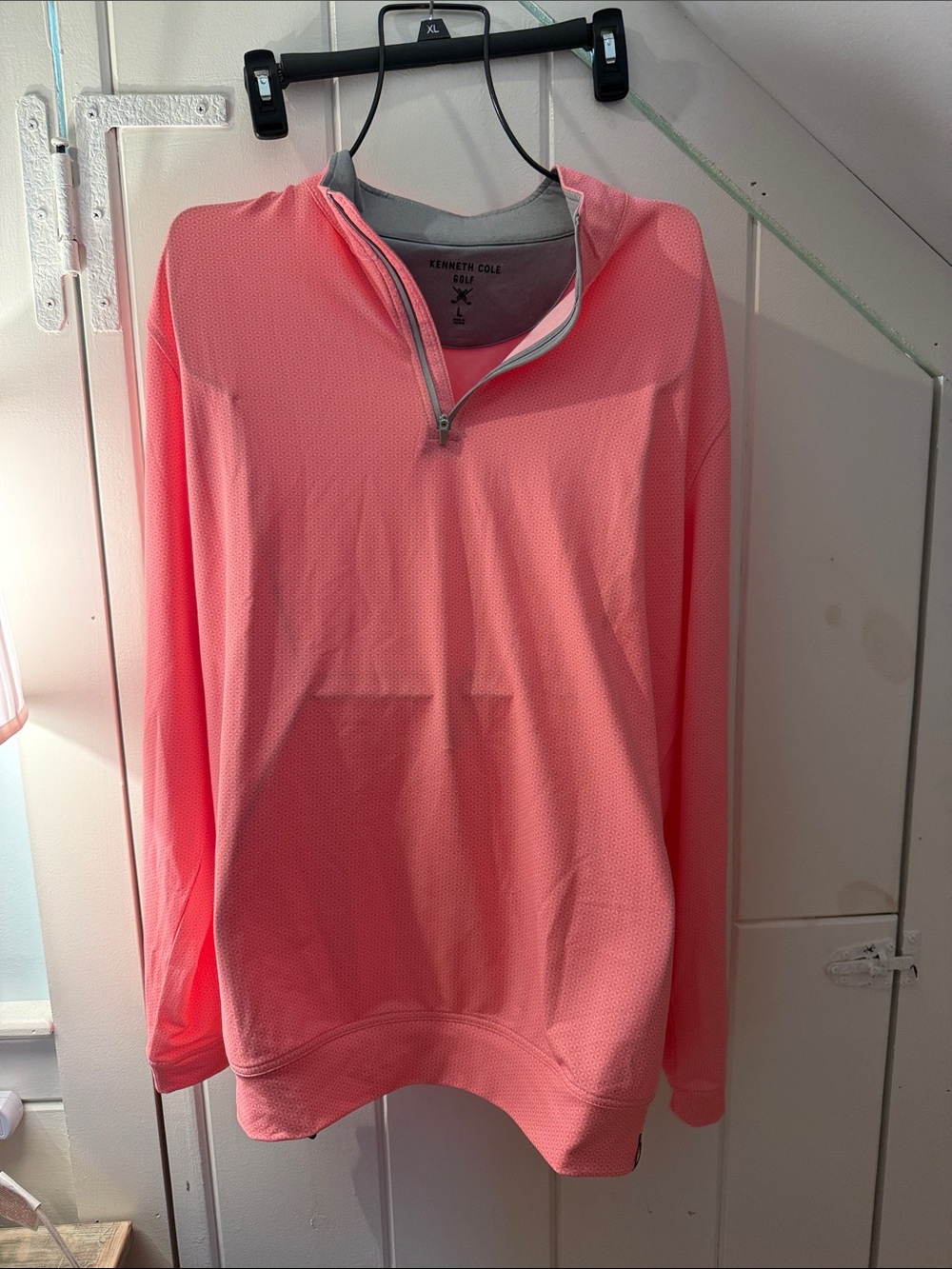 Kenneth Cole Men's Coral Zip-Neck Pullover Sweater